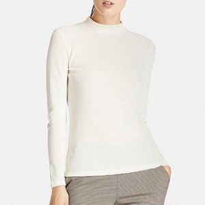 Uniqlo • high-neck ribbed long sleeve